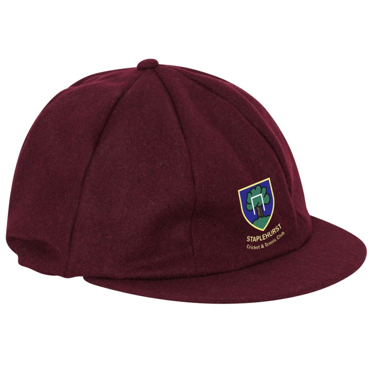 Baggy Cricket Cap - Maroon